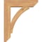 Ekena Millwork Thorton Slat Smooth Bracket w/ Offset Brace, Western Red Cedar, 5 1/2"W x 18"D x 22"H BKT0604X18X22THR06SWR - alternate 3